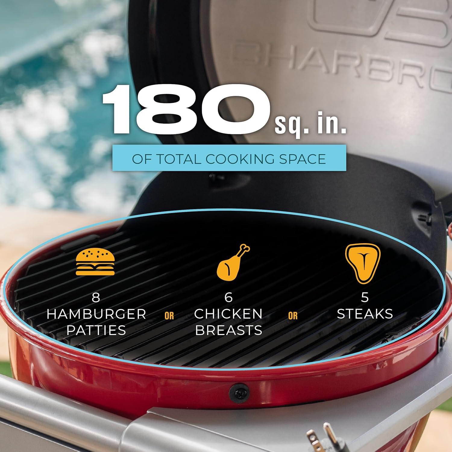 imageBistro Pro Tabletop Electric Grill Red 25302150Red