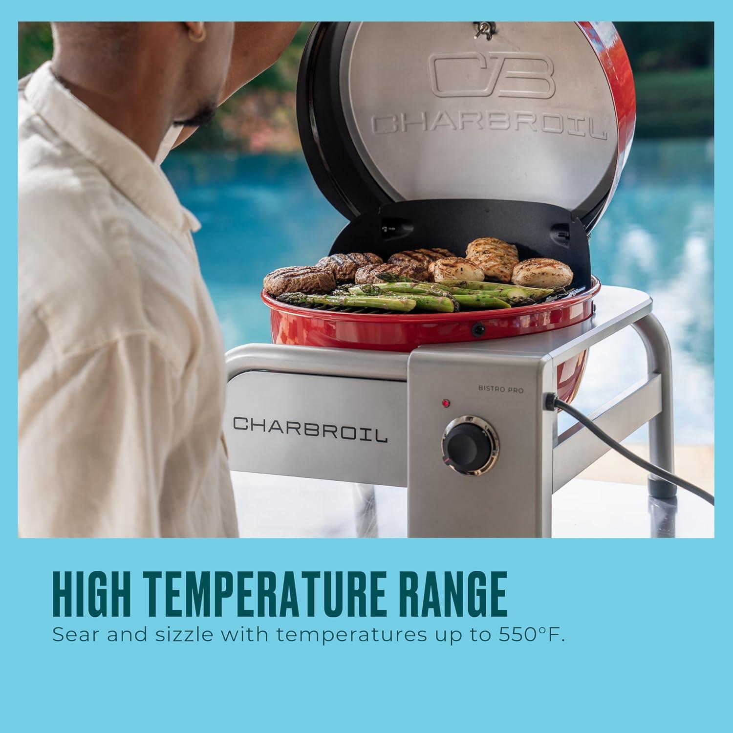 imageBistro Pro Tabletop Electric Grill Red 25302150Red