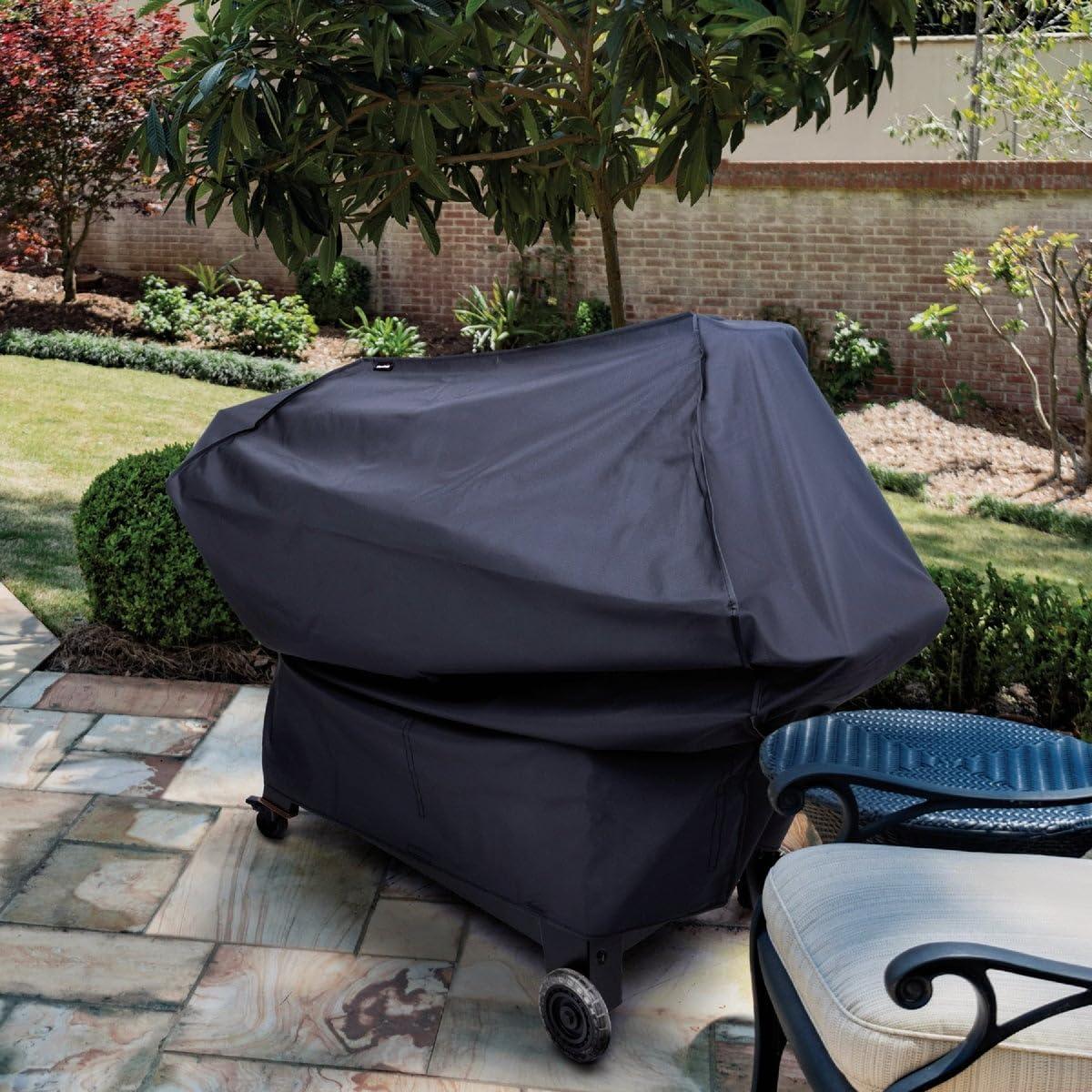 imageCharBroil 2346444P04 55inch Large Smoker Cover BlackLarge