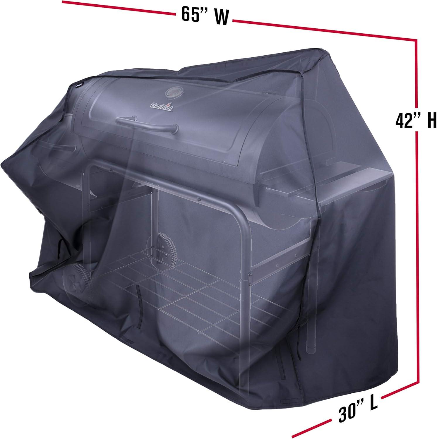 imageCharBroil 2346444P04 55inch Large Smoker Cover BlackXLarge