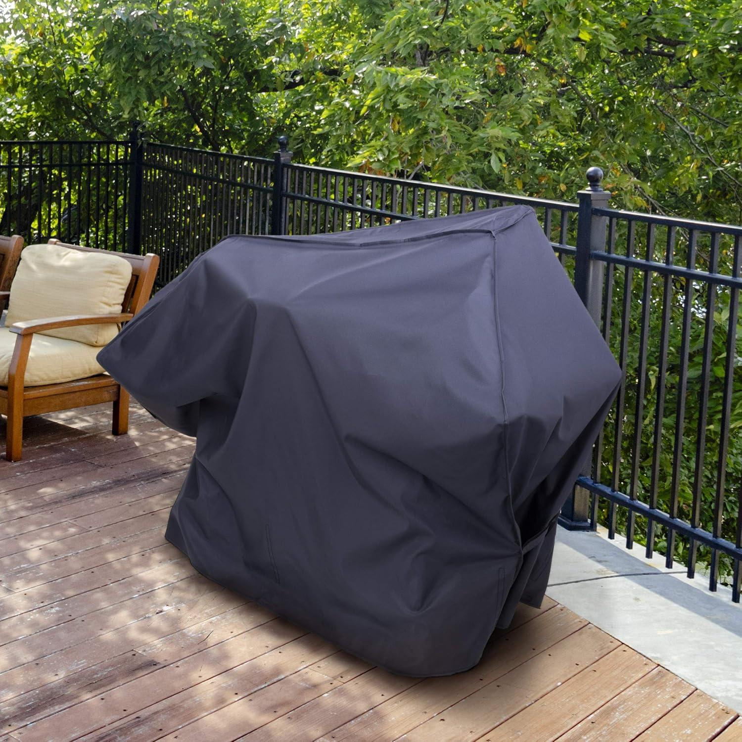 imageCharBroil 2346444P04 55inch Large Smoker Cover BlackXLarge