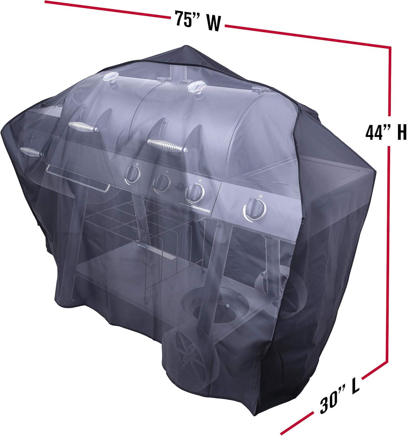 imageCharBroil 2346444P04 55inch Large Smoker Cover BlackXXLarge
