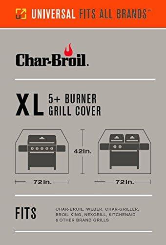 imageCharBroil 34 Burner Large RipStop Grill CoverBlack5 Burner Extra Large