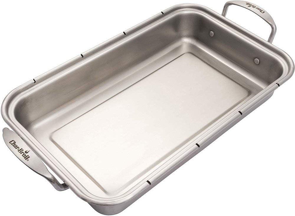 imageCharBroil 3526981P04 Grill Plus Roasting Pan amp Cutting Board Silver