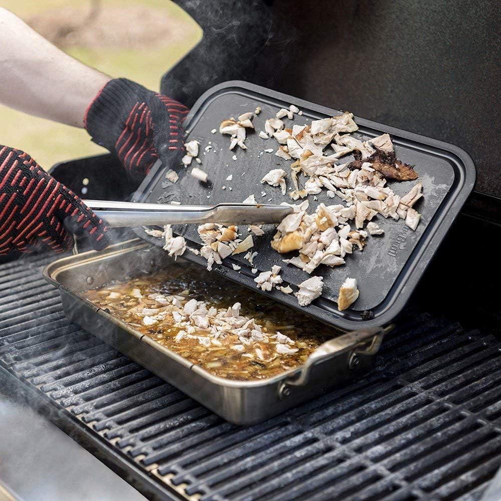 imageCharBroil 3526981P04 Grill Plus Roasting Pan amp Cutting Board Silver