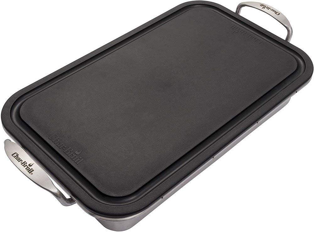 imageCharBroil 3526981P04 Grill Plus Roasting Pan amp Cutting Board Silver