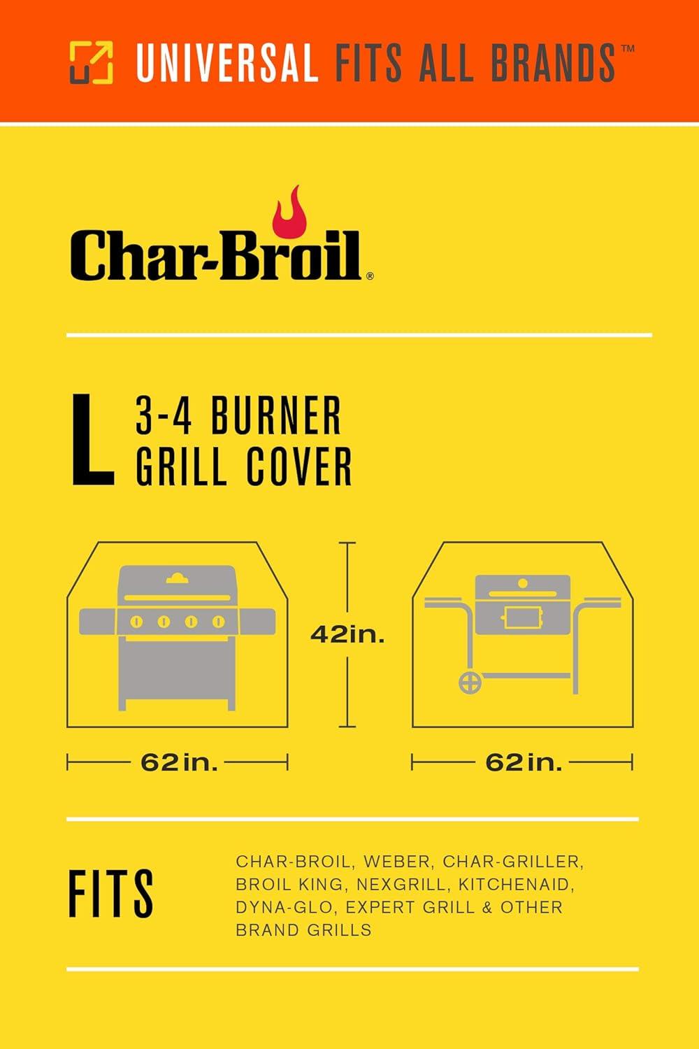 imageCharBroil 4965580P04 Performance Grill Cover 34 Burner Large black34 Burner Large Forrest Green