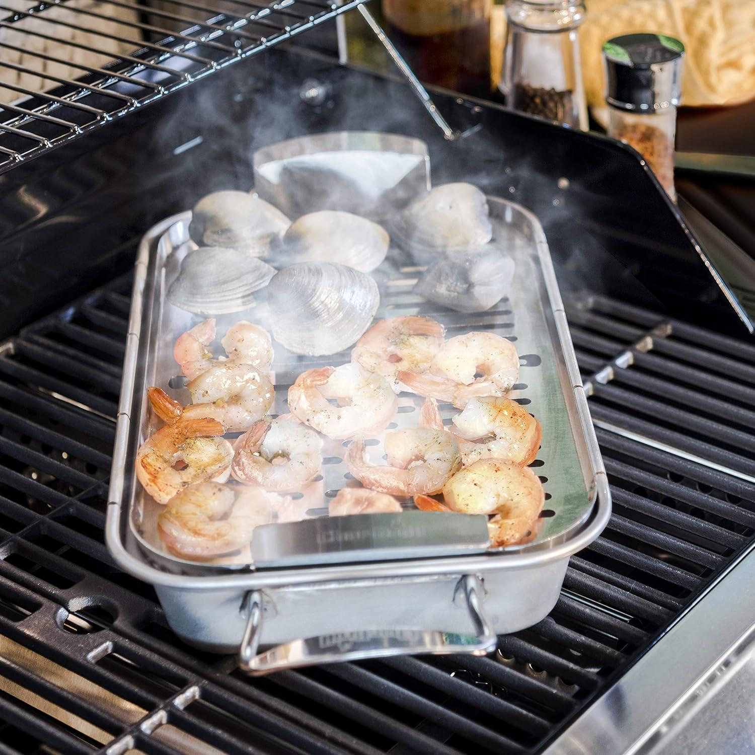 imageCharBroil 5799314R06 Grill Plus Topper Silver 844Lx1401W