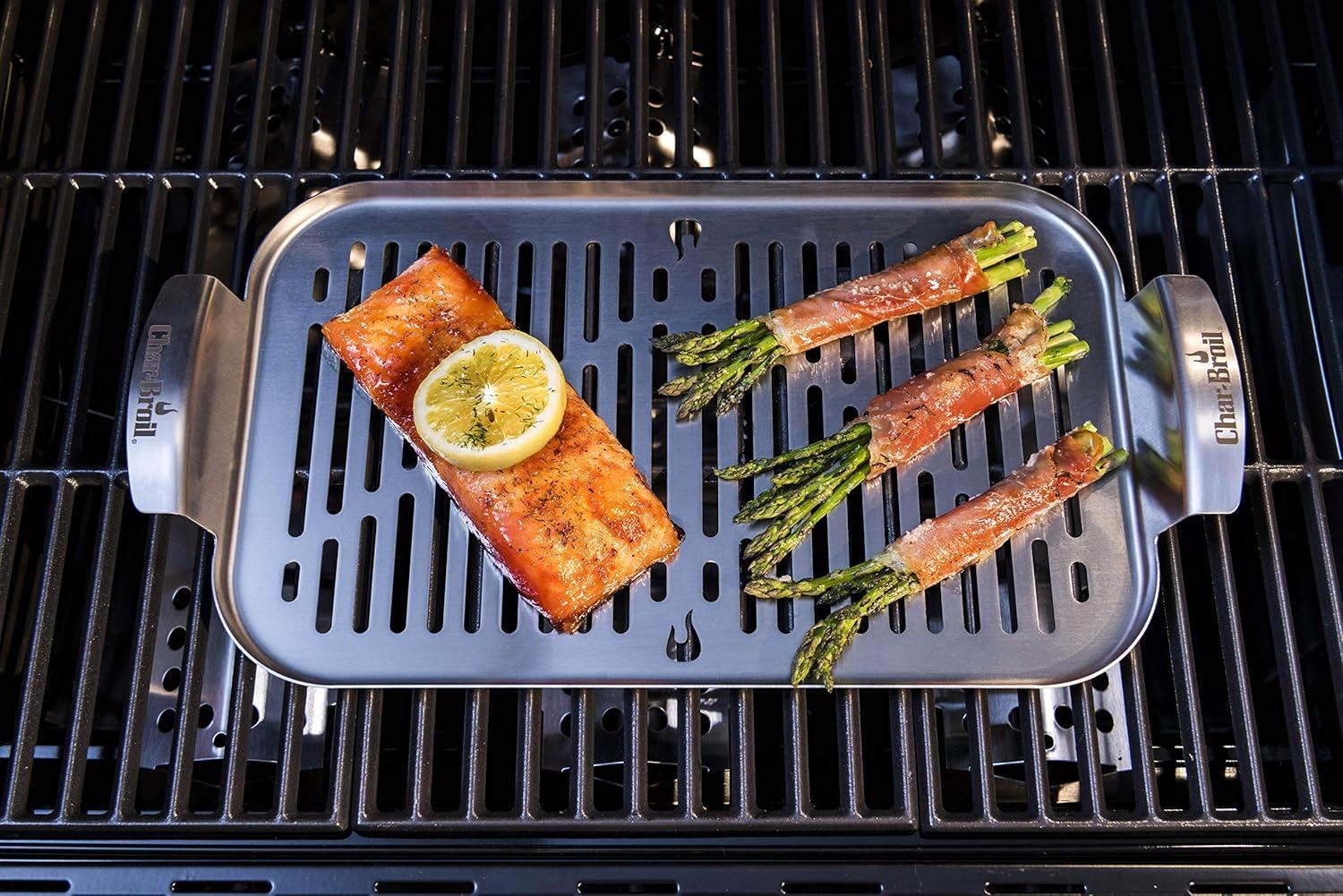 imageCharBroil 5799314R06 Grill Plus Topper Silver 844Lx1401W