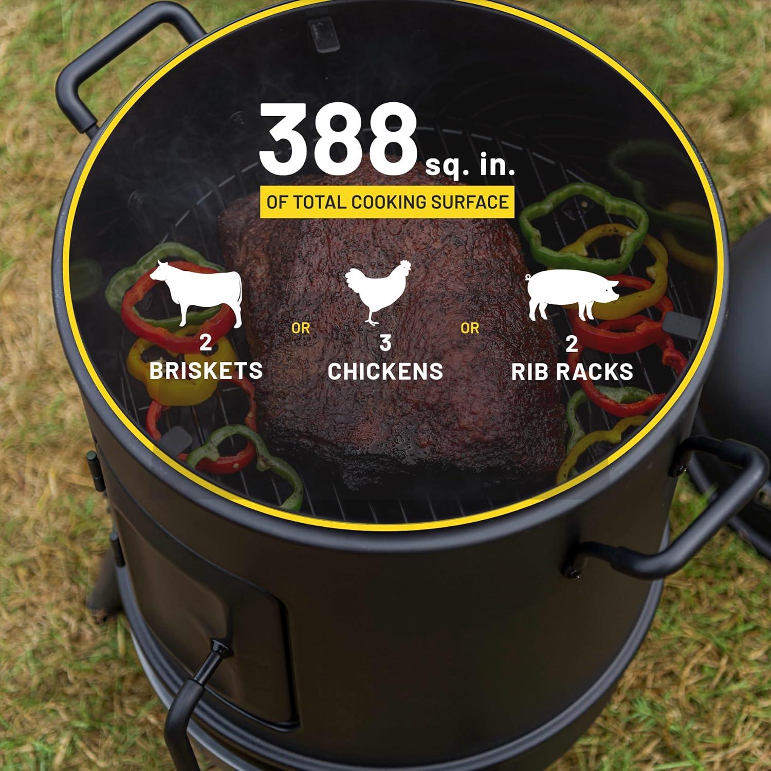 imageCharBroil Bullet Charcoal Smoker 16 18202075Black16