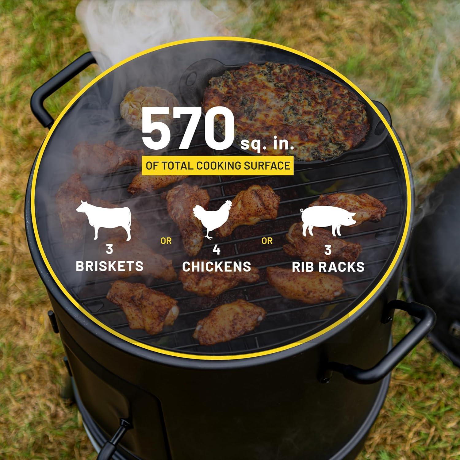 imageCharBroil Bullet Charcoal Smoker 16 18202075Black20