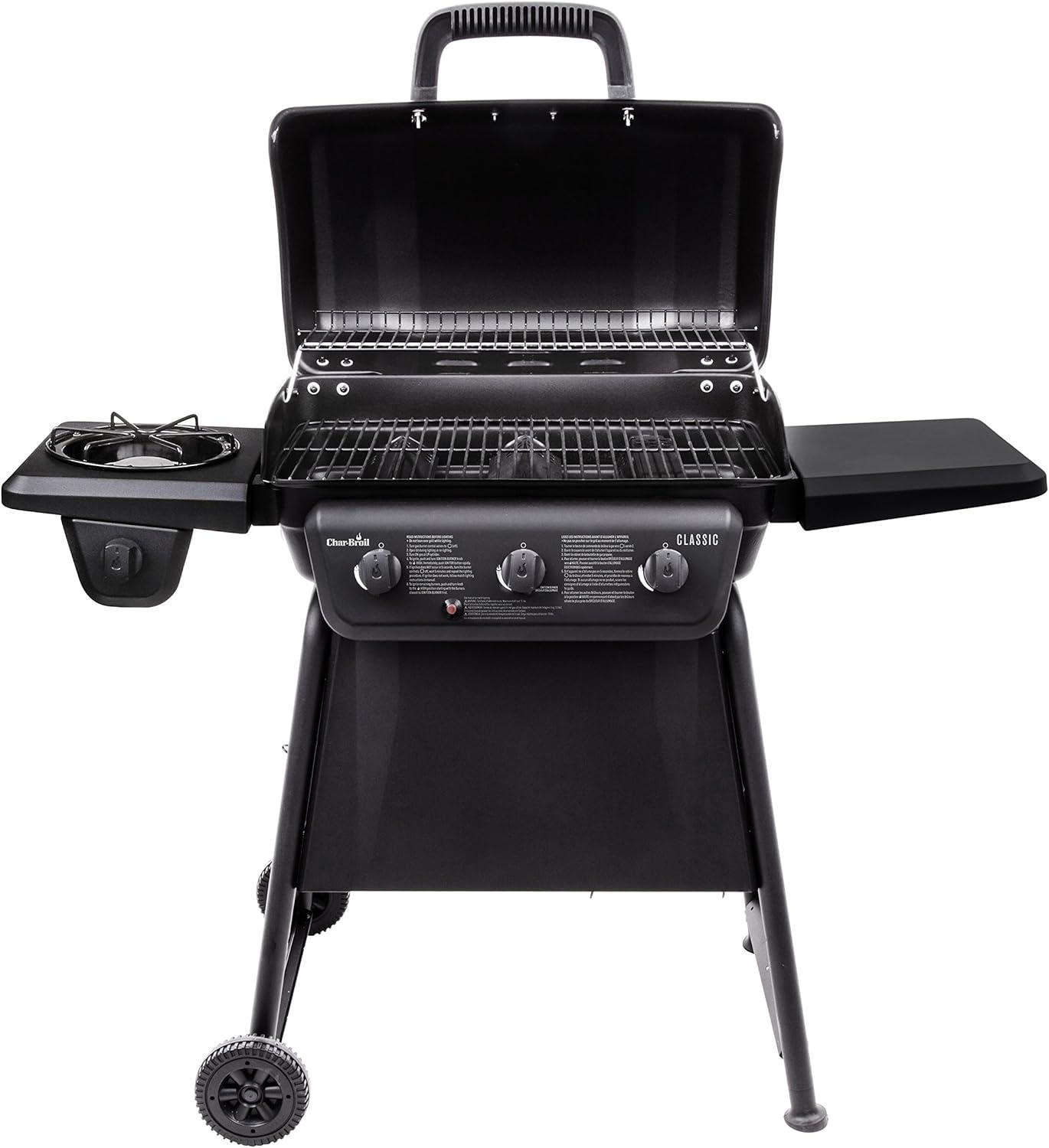 imageCharBroil Classic Series Convective 3Burner with Side Burner Propane Gas Stainless Steel Grill 463773817P23Burner