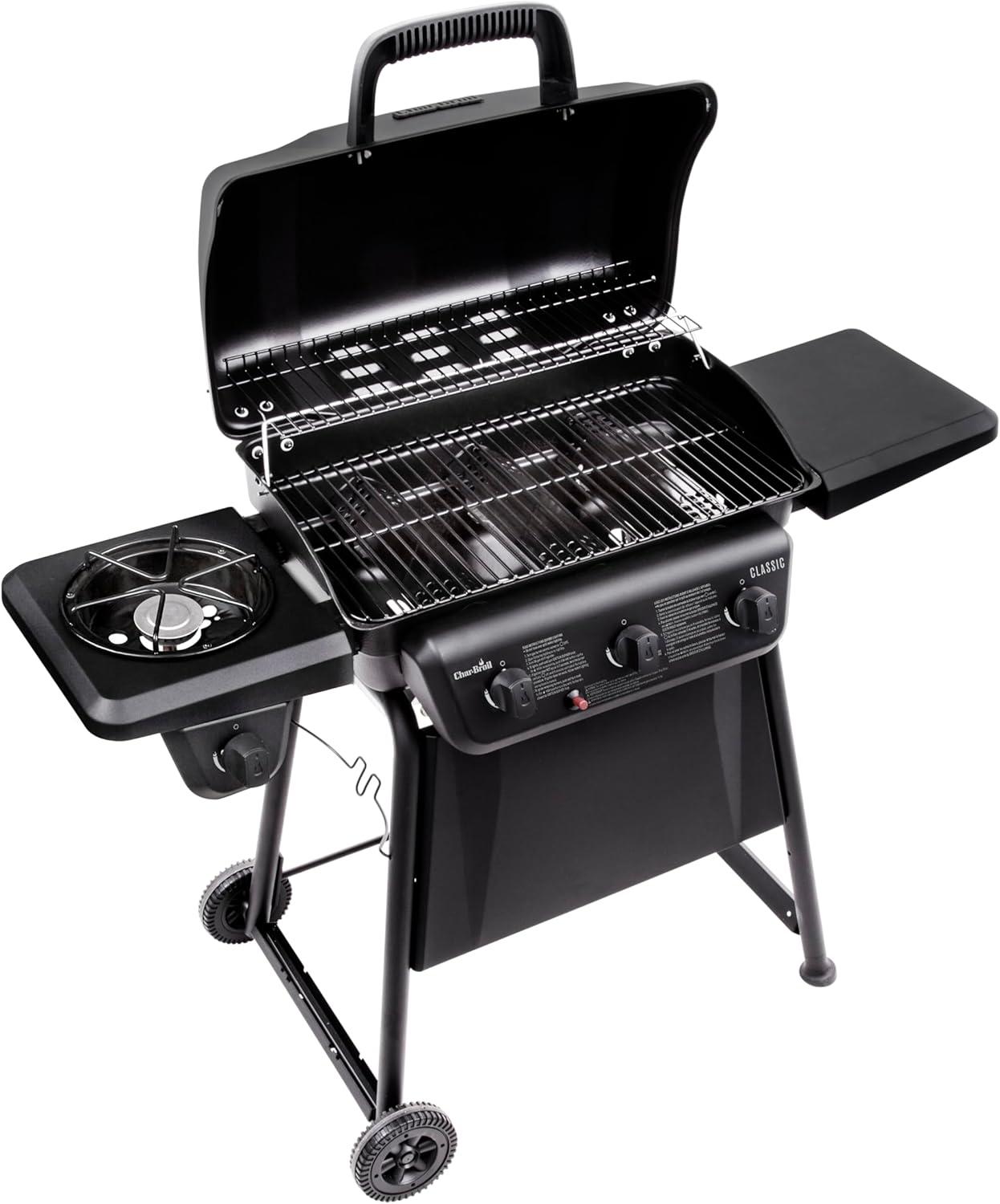 imageCharBroil Classic Series Convective 3Burner with Side Burner Propane Gas Stainless Steel Grill 463773817P23Burner