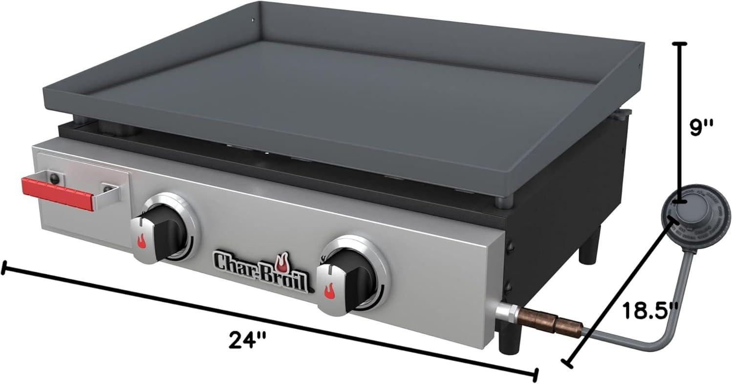imageCharBroil Convective 2Burner Table Top Propane Gas Griddle 463614023