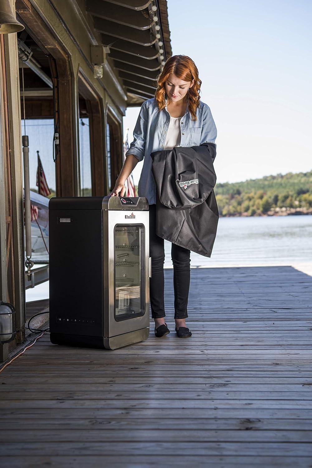 imageCharBroil Digital Electric Smoker Cover 30 Black30 Inch