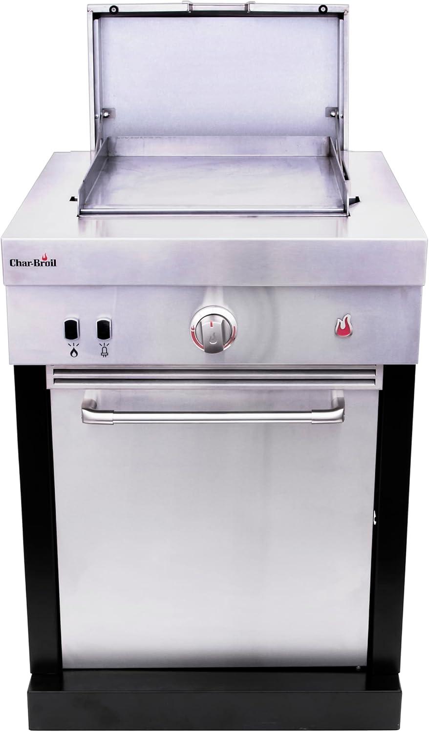 imageCharBroil Medallion Series Modular Outdoor Kitchen Convective 1Burner Propane Gas Stainless Steel Griddle 463246318