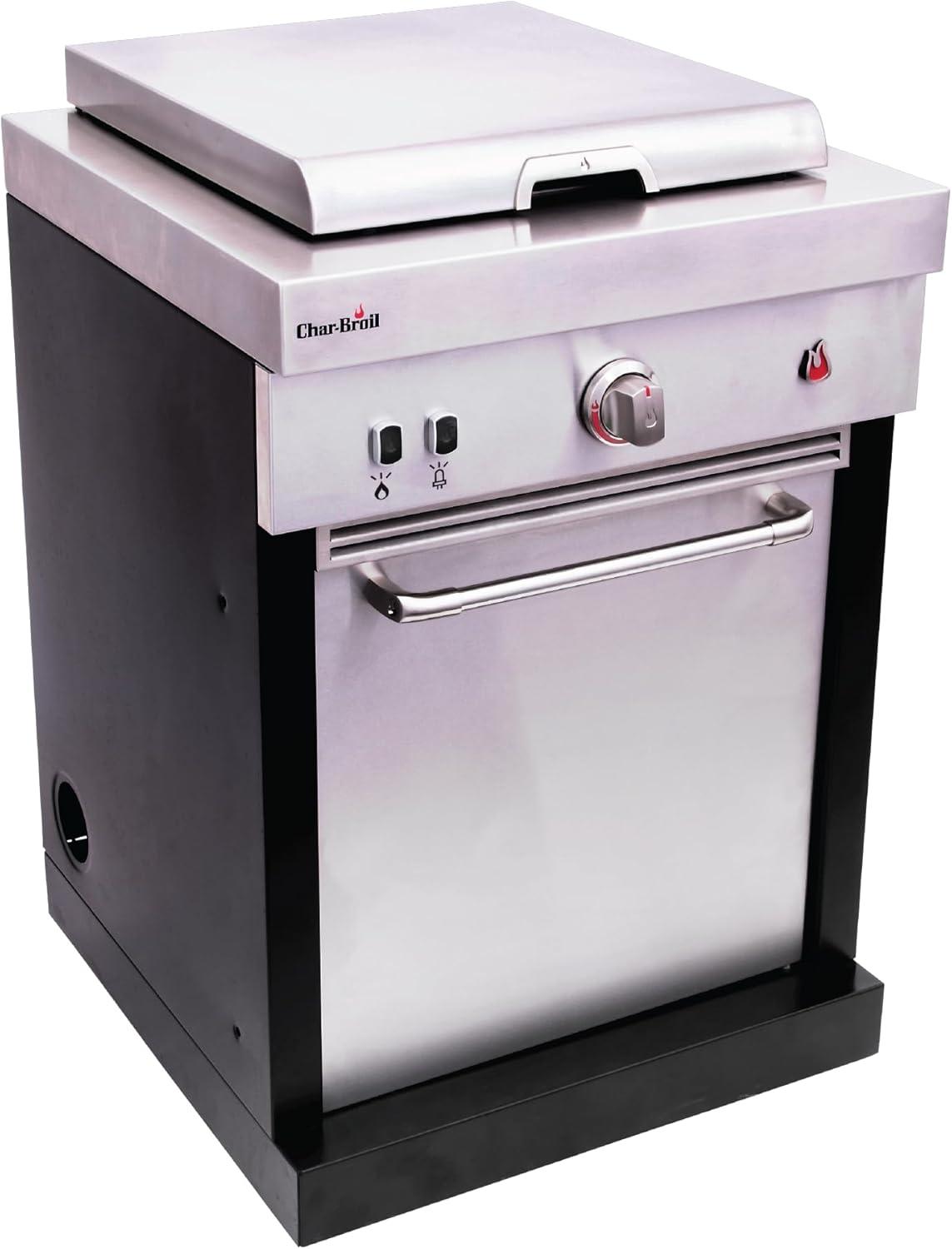 imageCharBroil Medallion Series Modular Outdoor Kitchen Convective 1Burner Propane Gas Stainless Steel Griddle 463246318