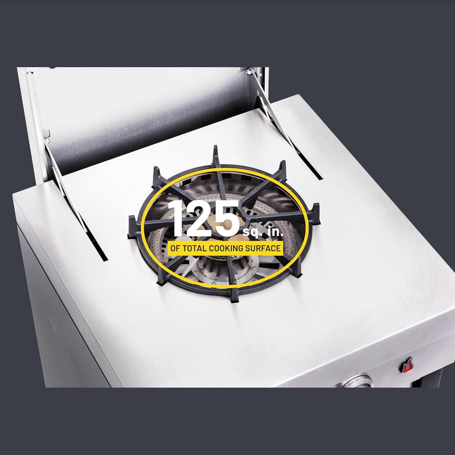 imageCharBroil Medallion Series Modular Outdoor Kitchen Dual Fuel Convective 2Burner Propane Gas Stainless Steel Stove Top 463246218