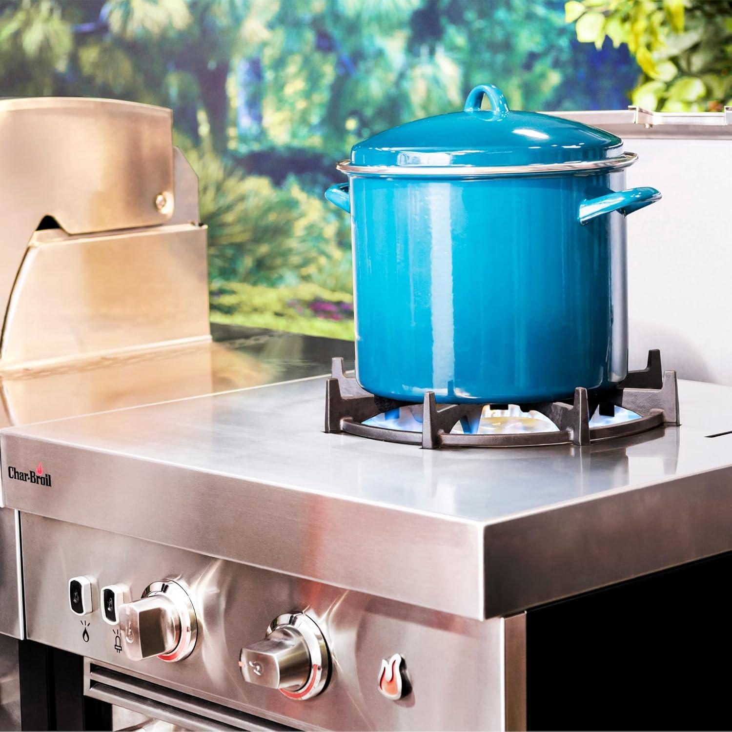imageCharBroil Medallion Series Modular Outdoor Kitchen Dual Fuel Convective 2Burner Propane Gas Stainless Steel Stove Top 463246218
