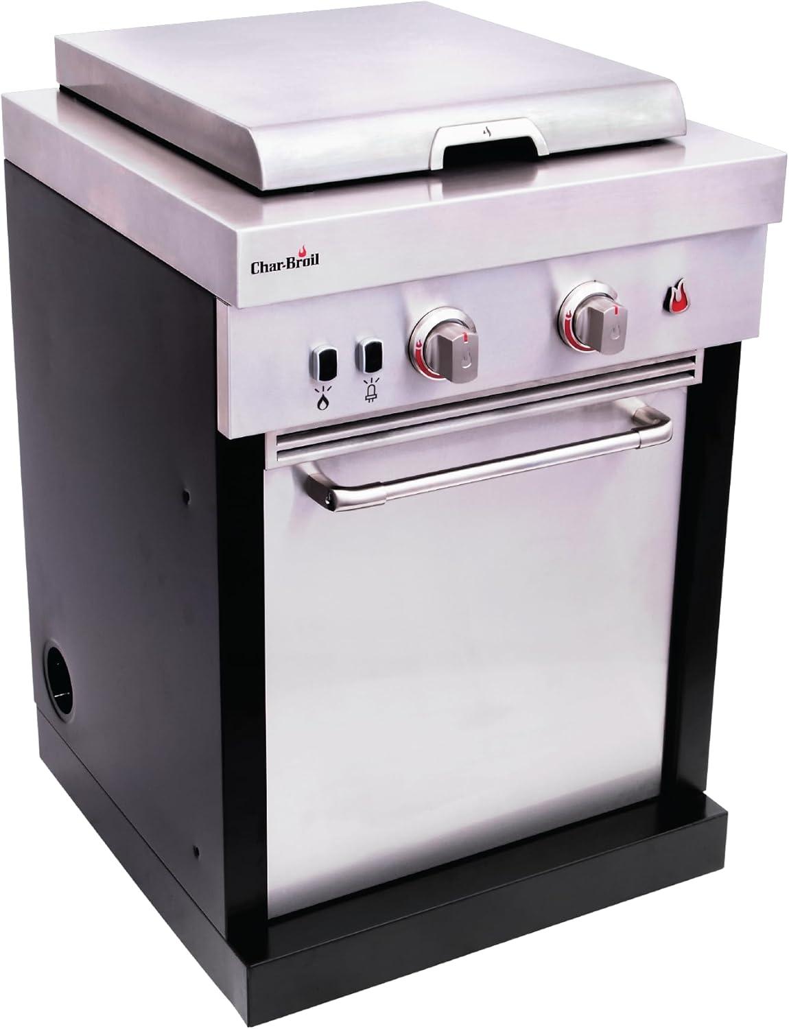 imageCharBroil Medallion Series Modular Outdoor Kitchen Dual Fuel Convective 2Burner Propane Gas Stainless Steel Stove Top 463246218