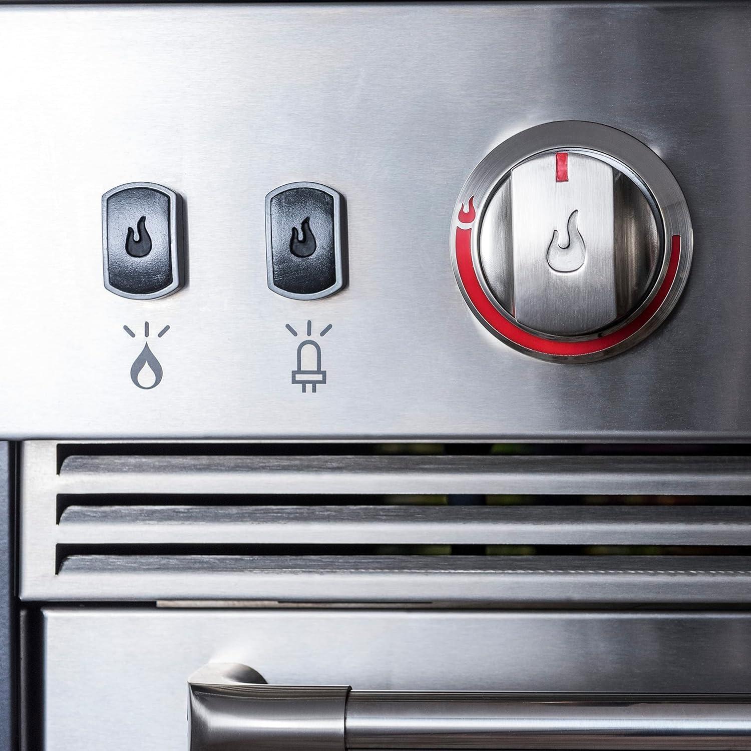 imageCharBroil Medallion Series Modular Outdoor Kitchen Dual Fuel Convective 2Burner Propane Gas Stainless Steel Stove Top 463246218