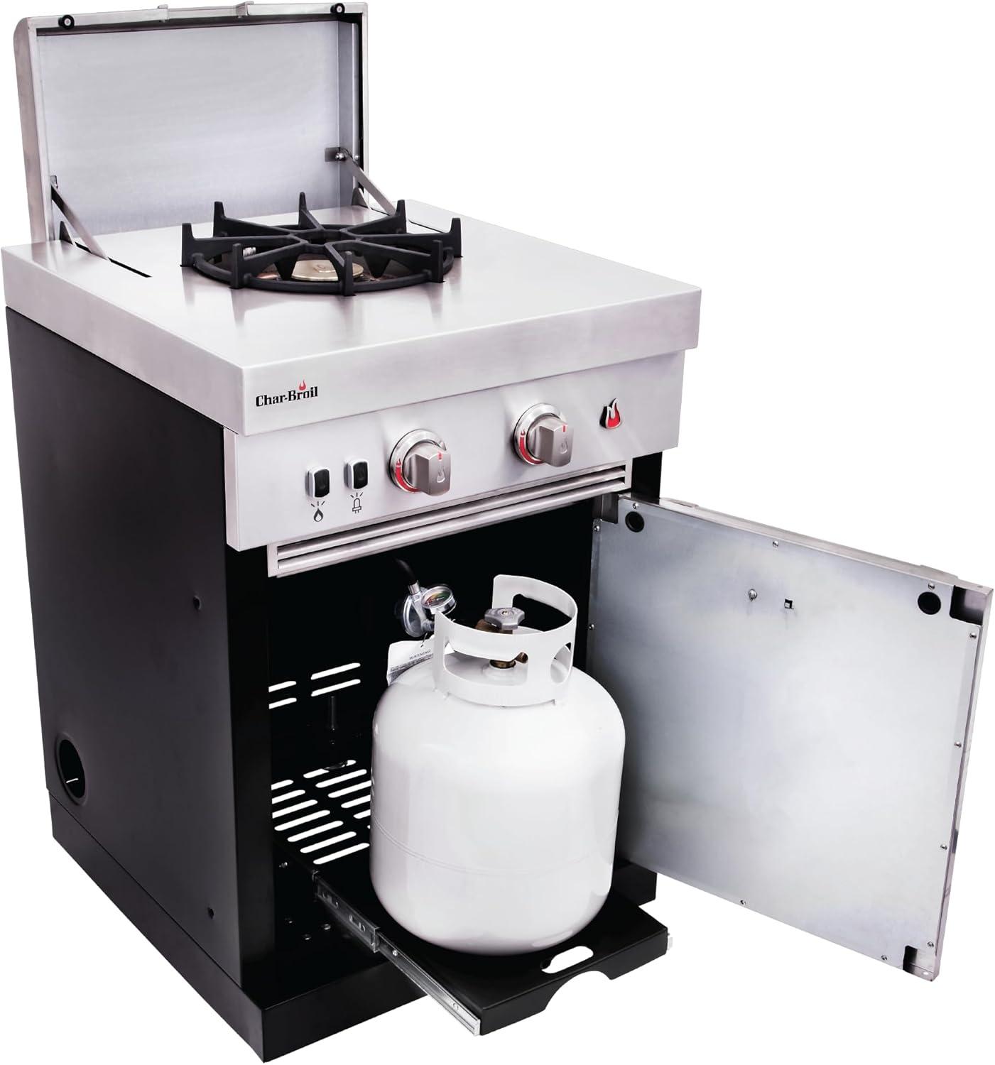 imageCharBroil Medallion Series Modular Outdoor Kitchen Dual Fuel Convective 2Burner Propane Gas Stainless Steel Stove Top 463246218