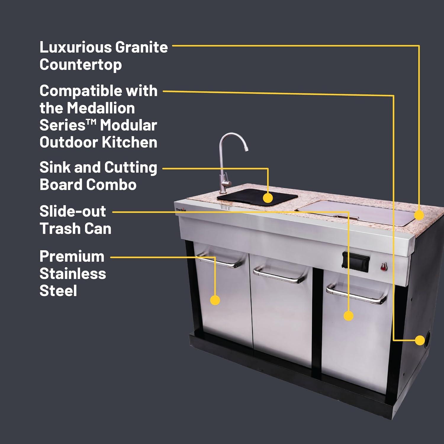 imageCharBroil Medallion Series Modular Outdoor Kitchen Stainless Steel Entertainment Module 463246418