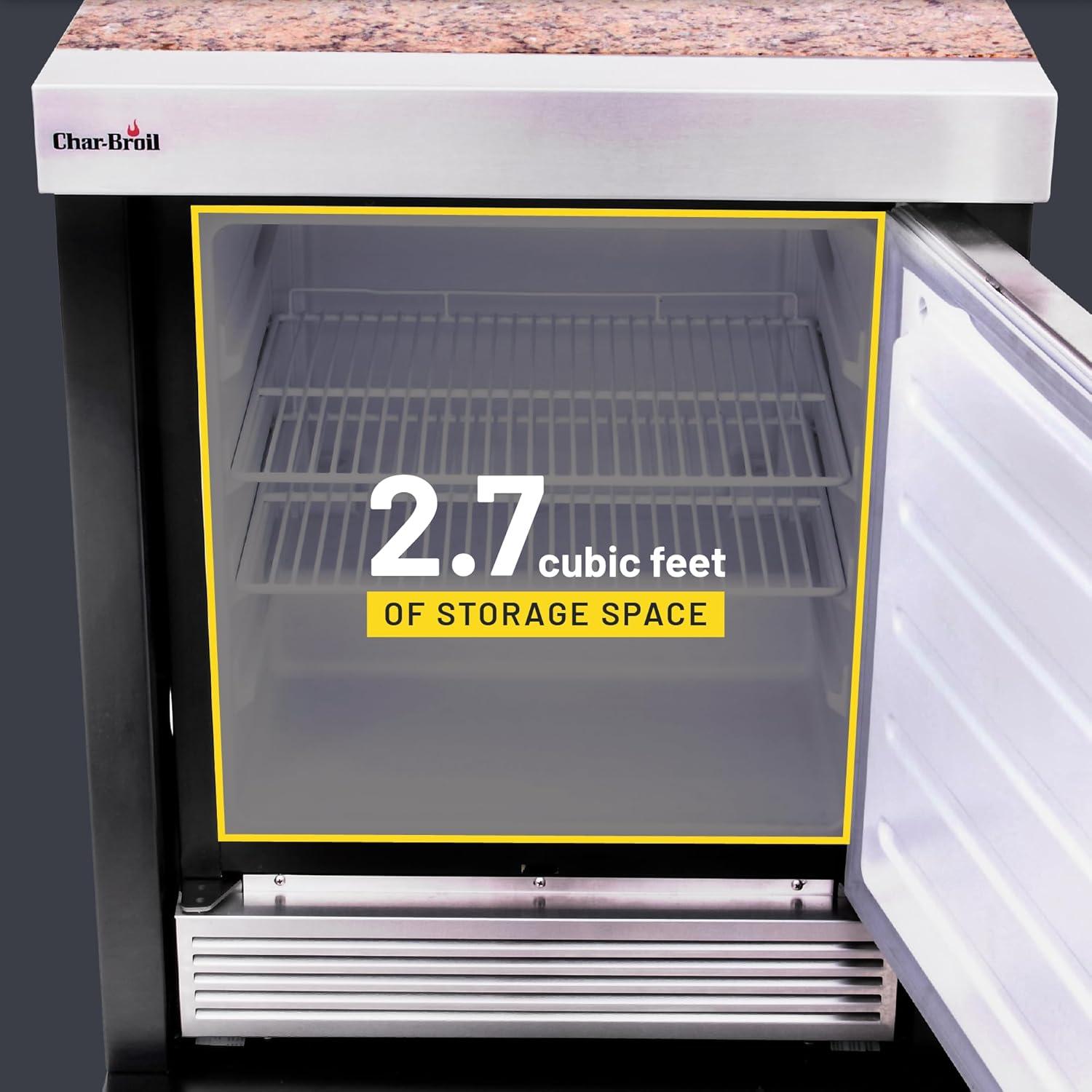 imageCharBroil Medallion Series Modular Outdoor Kitchen Stainless Steel Refrigerator 463246518