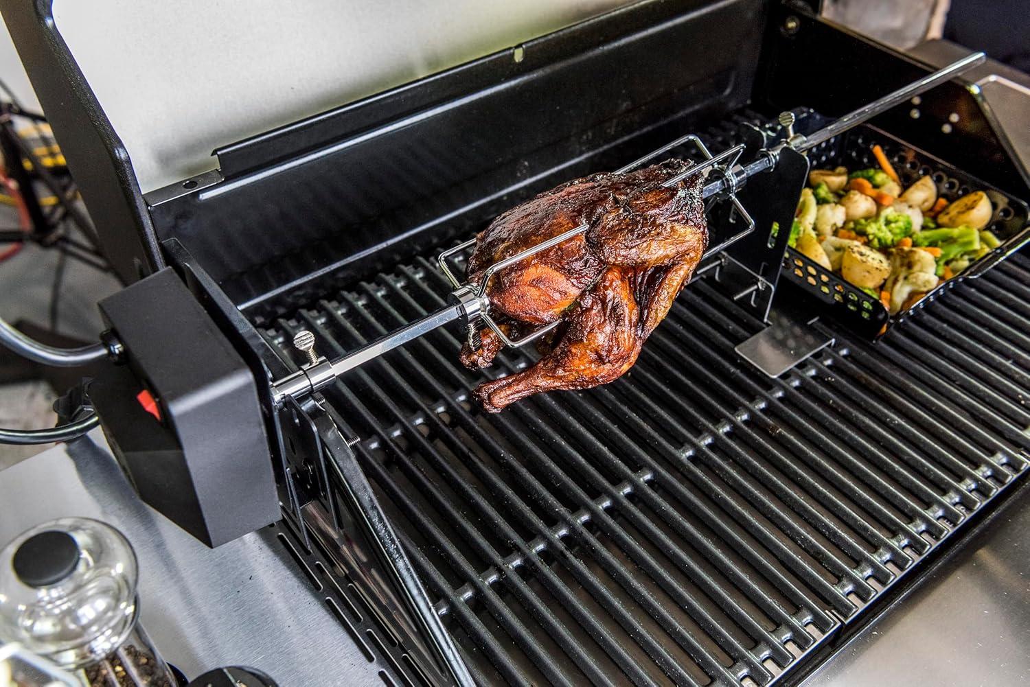 imageCharBroil Universal Rotisserie BlackRotisserie