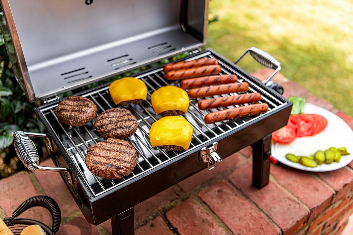 imageCharbroil 1Burner Portable Gas Grill Stainless Steel 465640214Stainless Steel Portable Grill