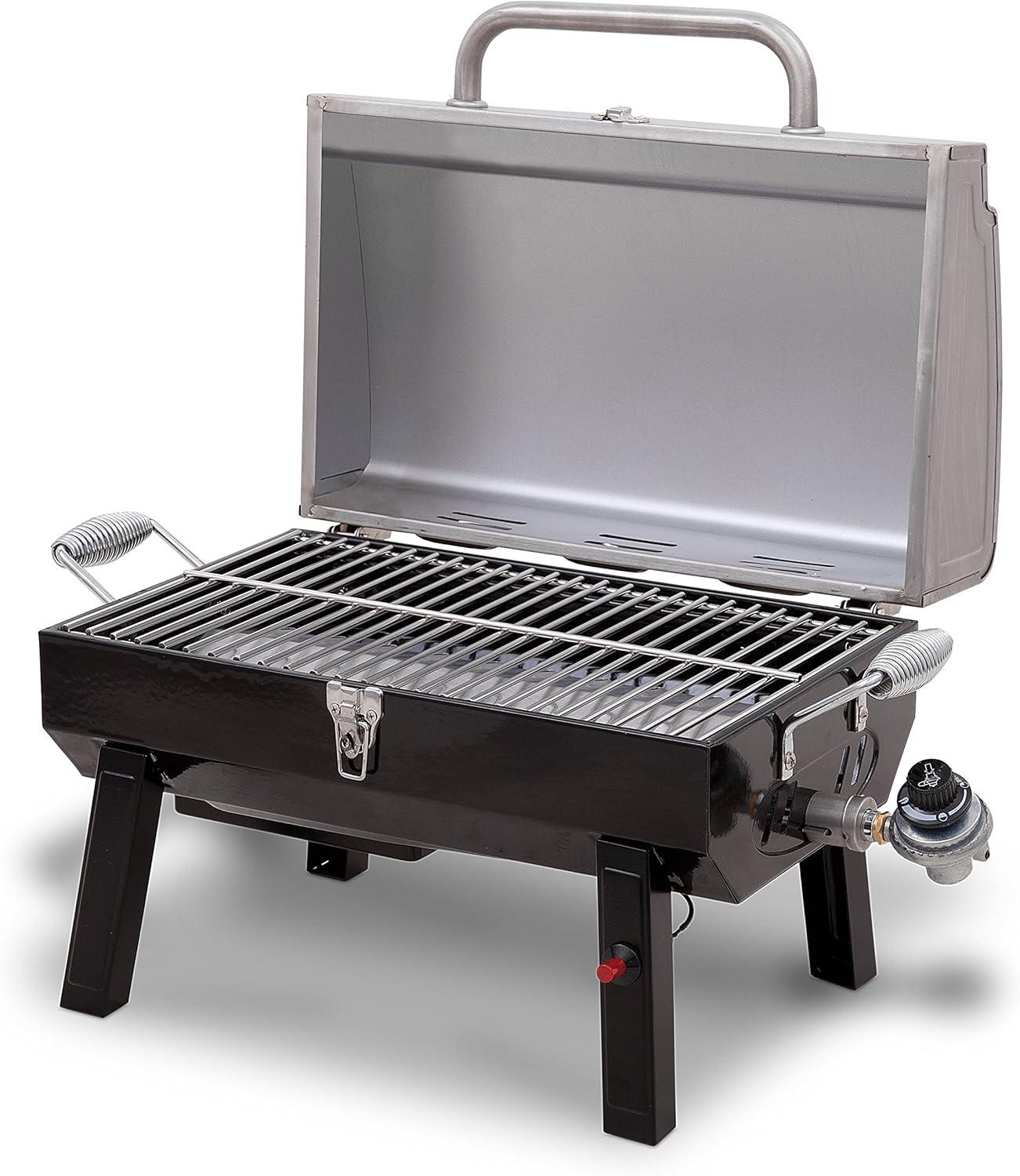 imageCharbroil 1Burner Portable Gas Grill Stainless Steel 465640214Stainless Steel Portable Grill