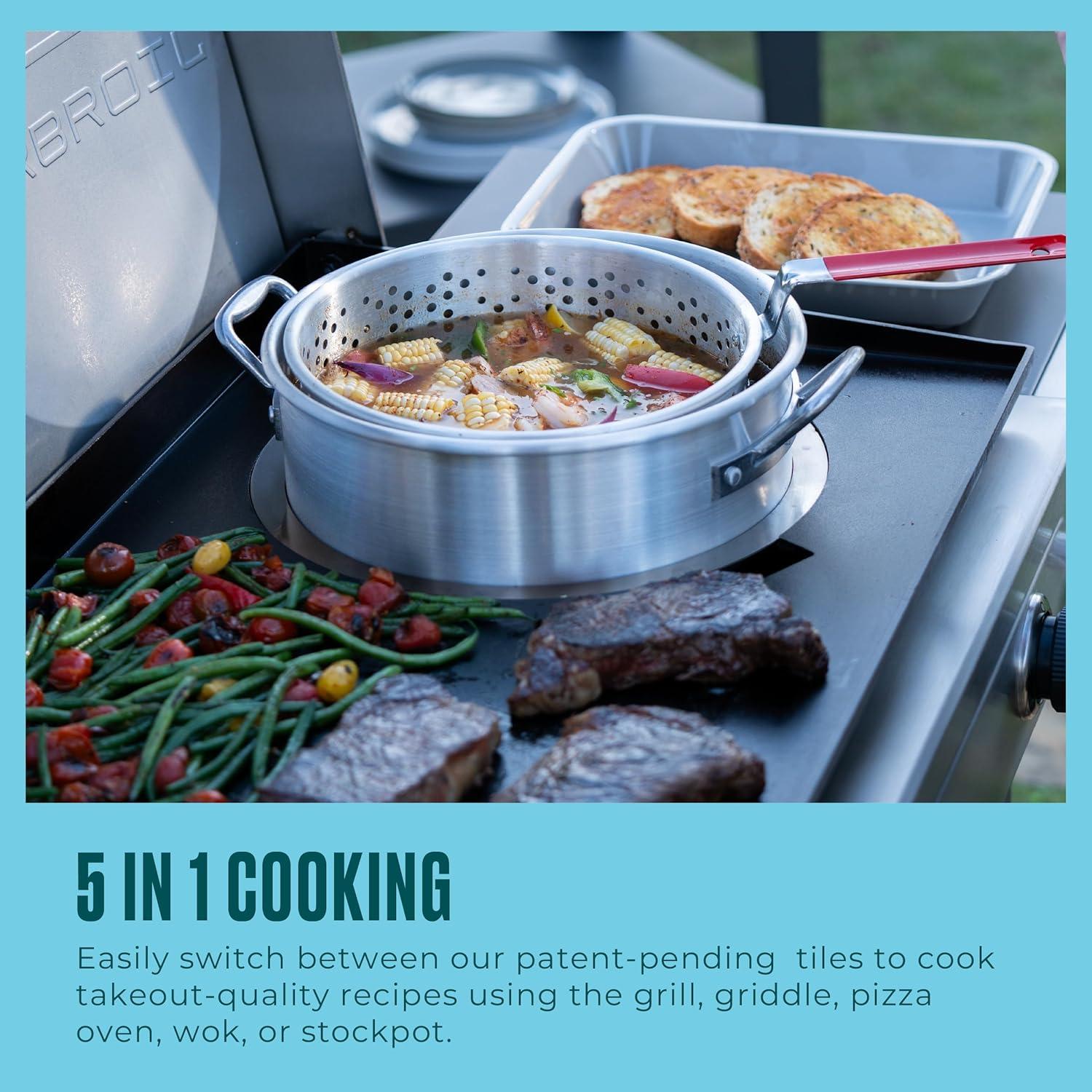imageCharbroil 28 VersaTile 3Burner 5in1 Cooking Station 463717325