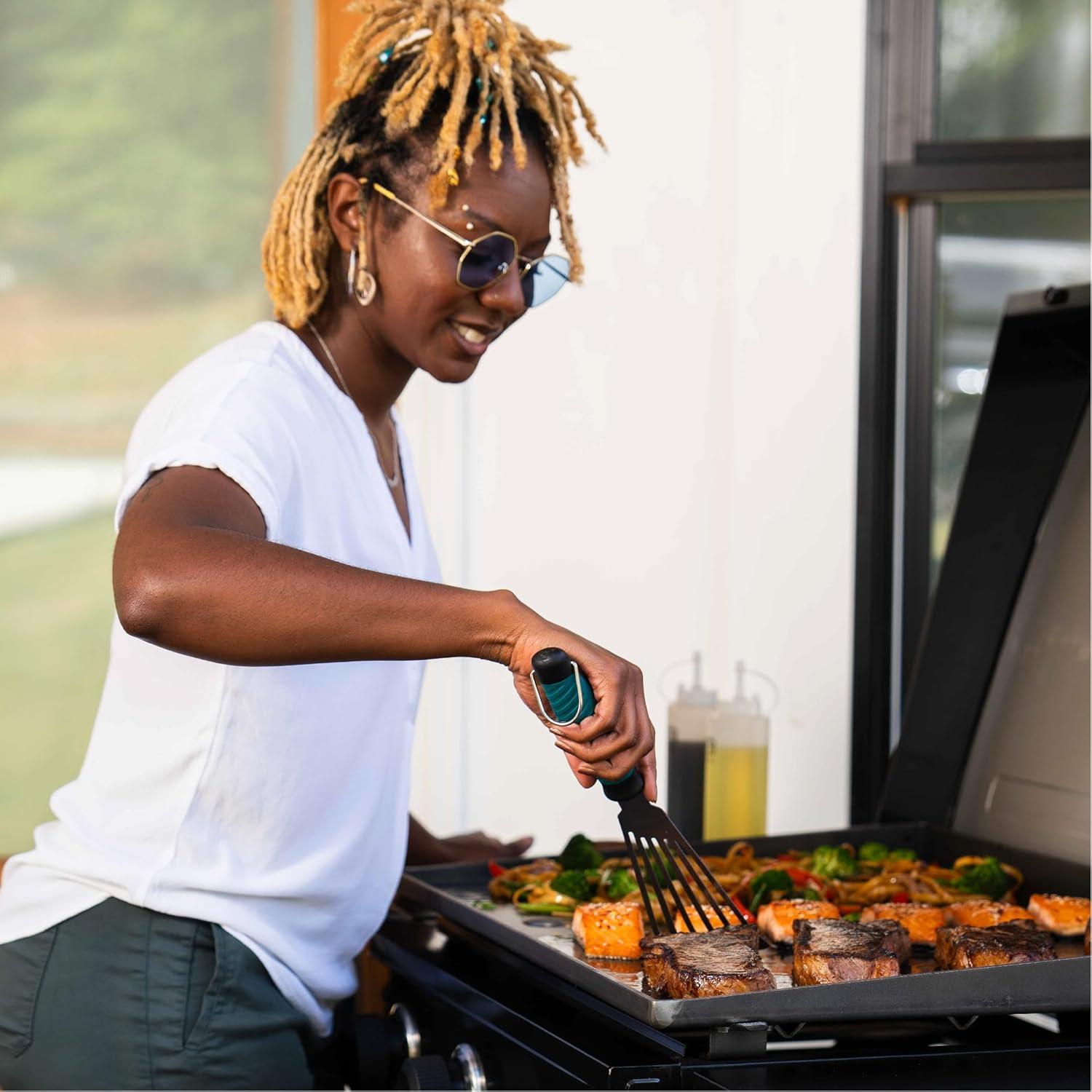 imageCharbroil 28 XL Performance Series Propane Gas Griddle with Cart 3 Burner Flat Top Grill Black 46325892428 3 Burner Flat Top Grill