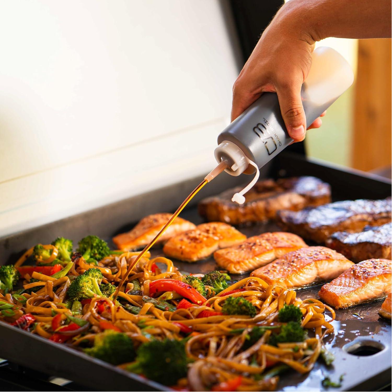 imageCharbroil 28 XL Performance Series Propane Gas Griddle with Cart 3 Burner Flat Top Grill Black 46325892428 3 Burner Flat Top Grill