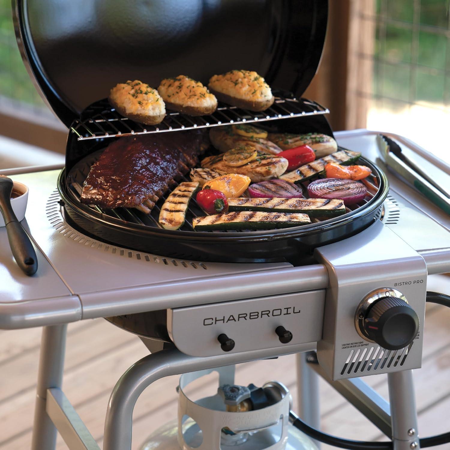 imageCharbroil Bistro Pro Gas Grill for Small Spaces and Patios Black 25302161
