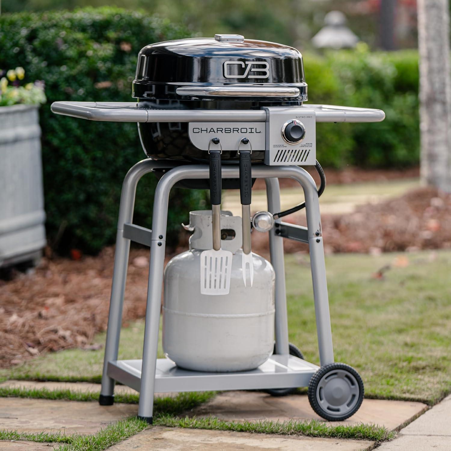 imageCharbroil Bistro Pro Gas Grill for Small Spaces and Patios Black 25302161