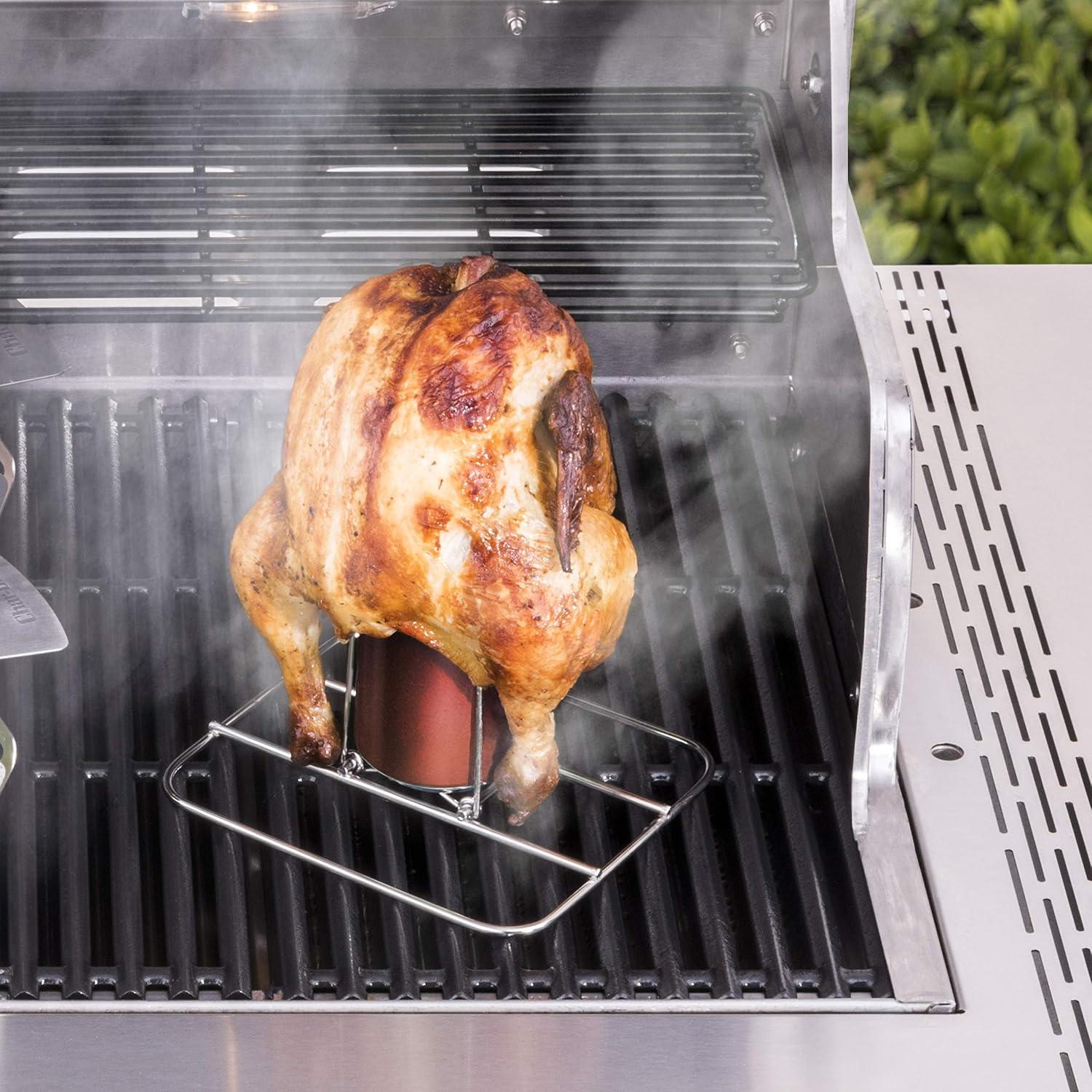 imageCharbroil Grill Folding Beer Can Chicken Roasting Rack 7884572R08One Size