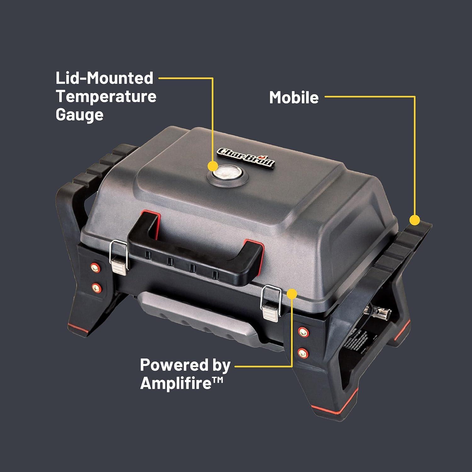 imageCharbroil Grill2Go X200 Portable Gas Grill Dark Grey 25409200Light Grey