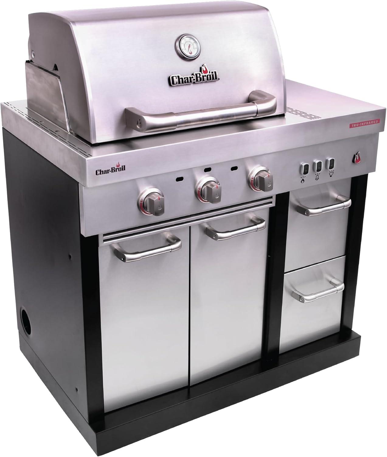 imageCharbroil Medallion Series Modular Outdoor Kitchen Amplifire 3Burner Gas Grill 463246018
