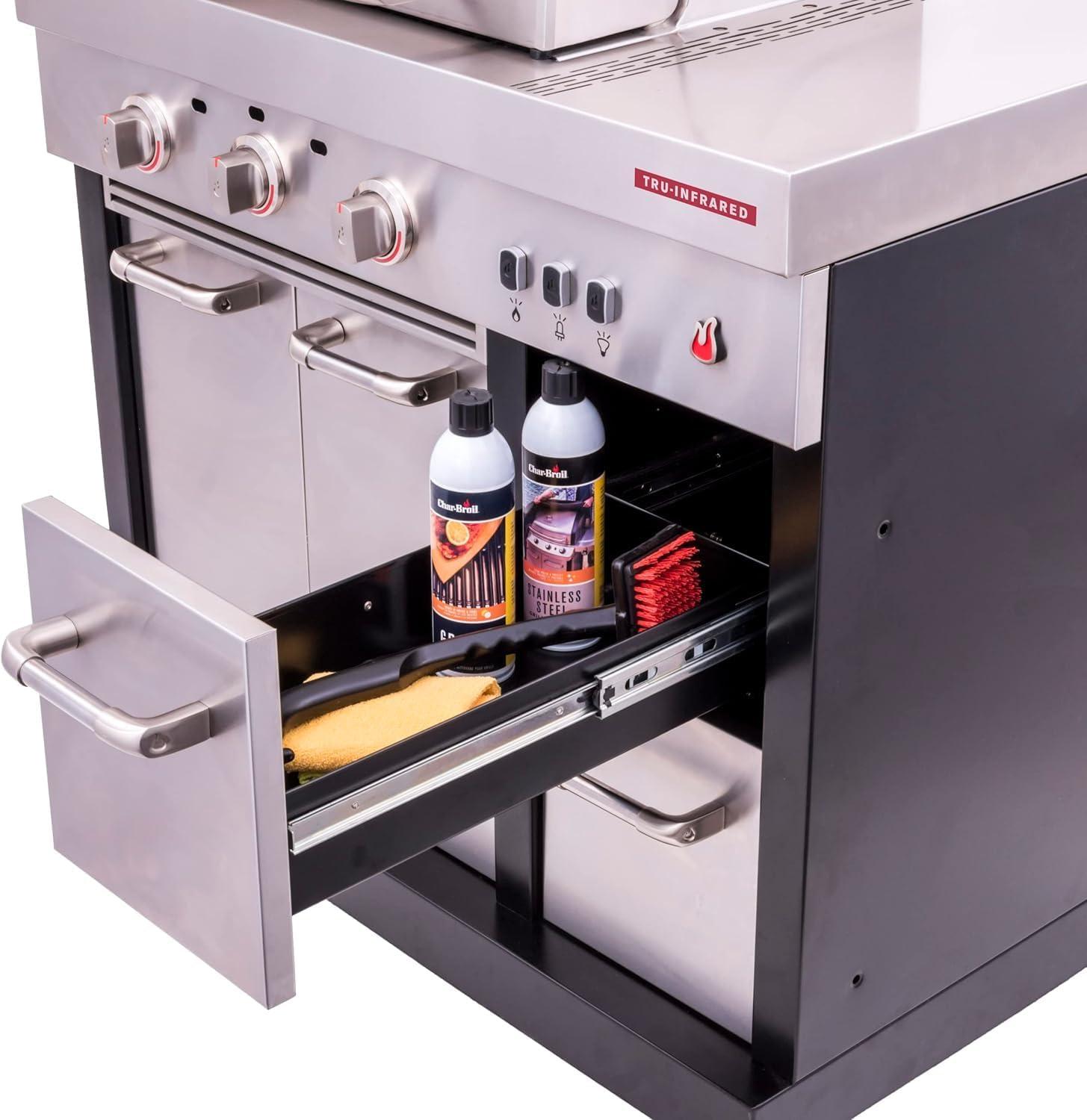 imageCharbroil Medallion Series Modular Outdoor Kitchen Amplifire 3Burner Gas Grill 463246018