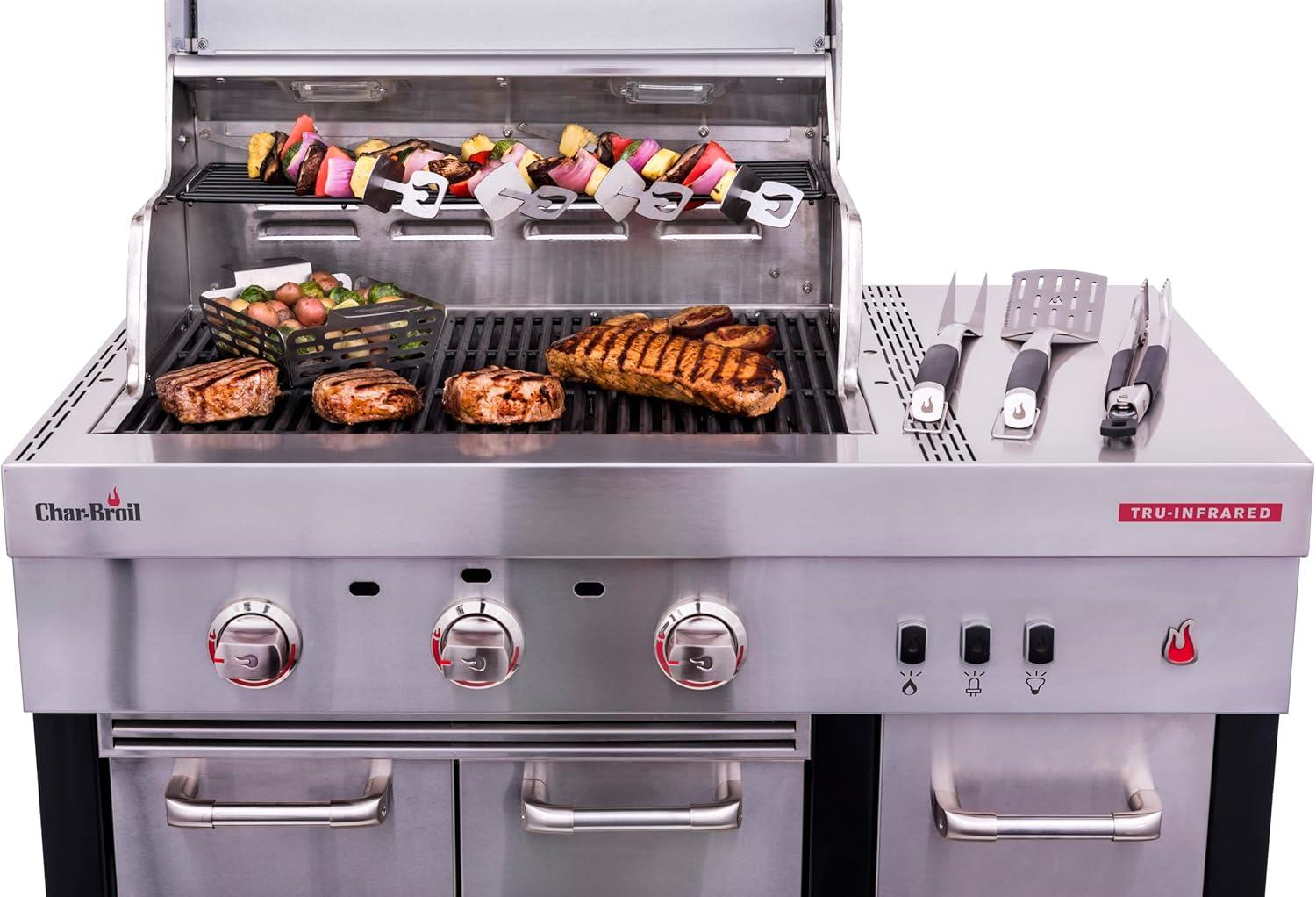 imageCharbroil Medallion Series Modular Outdoor Kitchen Amplifire 3Burner Gas Grill 463246018
