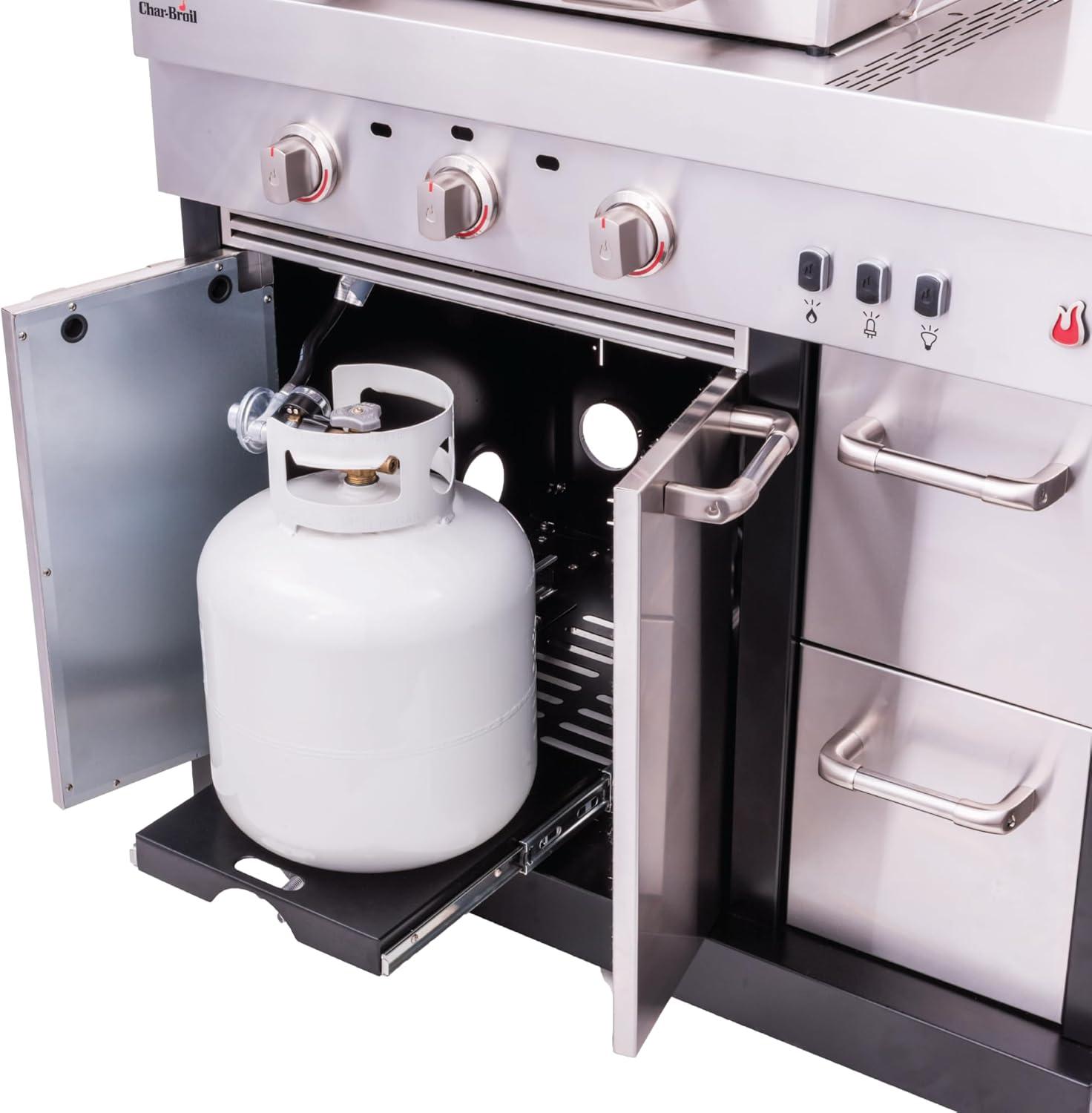 imageCharbroil Medallion Series Modular Outdoor Kitchen Amplifire 3Burner Gas Grill 463246018