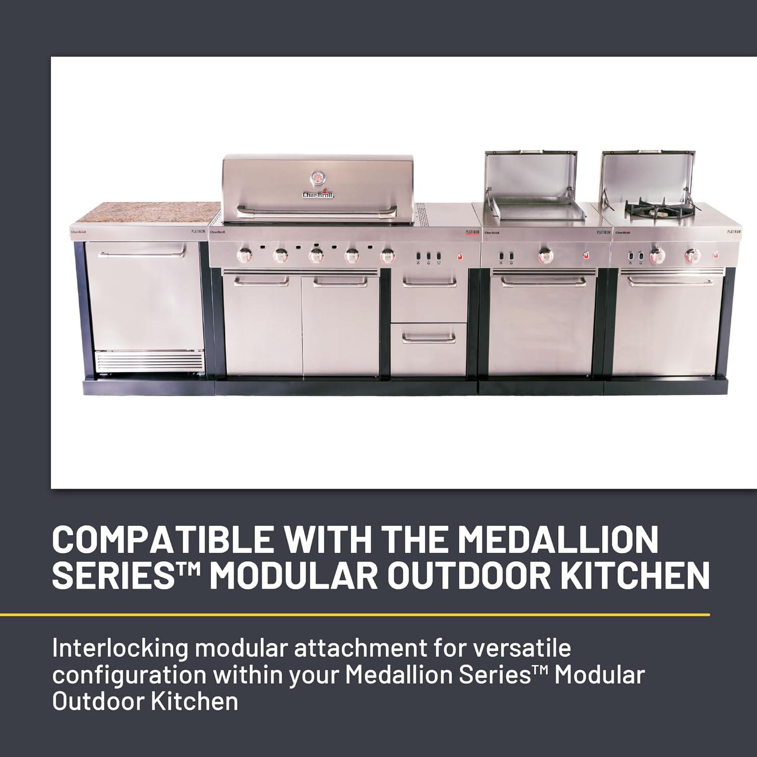 imageCharbroil Medallion Series Modular Outdoor Kitchen Amplifire 5Burner Gas Grill 463246118