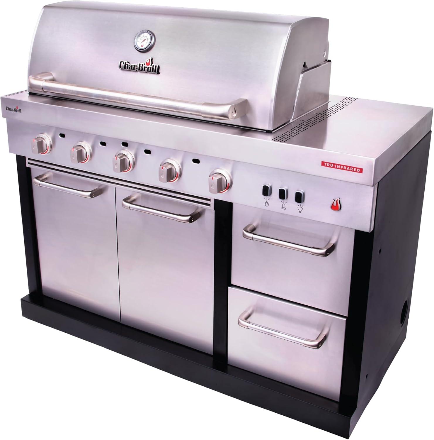 imageCharbroil Medallion Series Modular Outdoor Kitchen Amplifire 5Burner Gas Grill 463246118