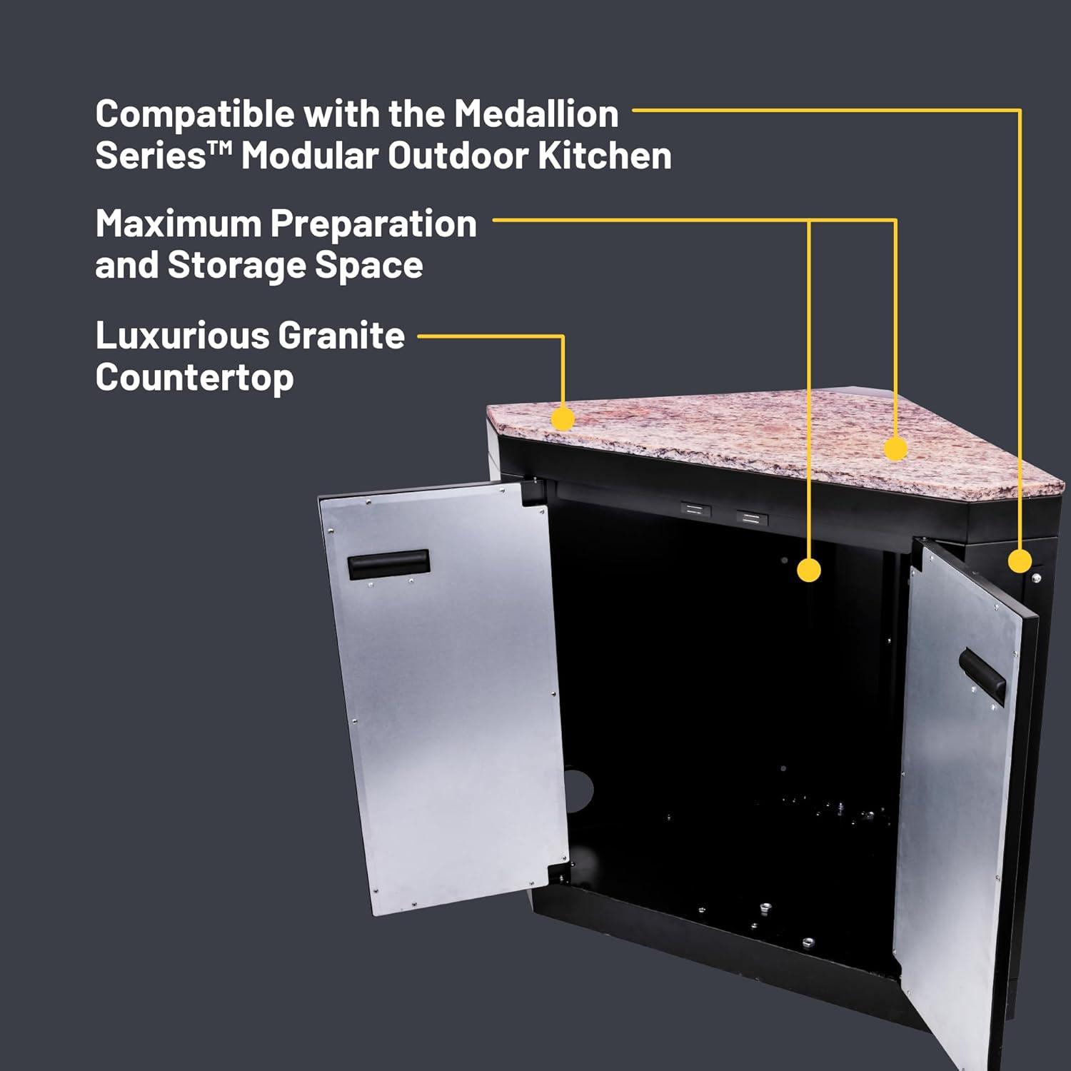 imageCharbroil Medallion Series Modular Outdoor Kitchen Corner Black 463246718