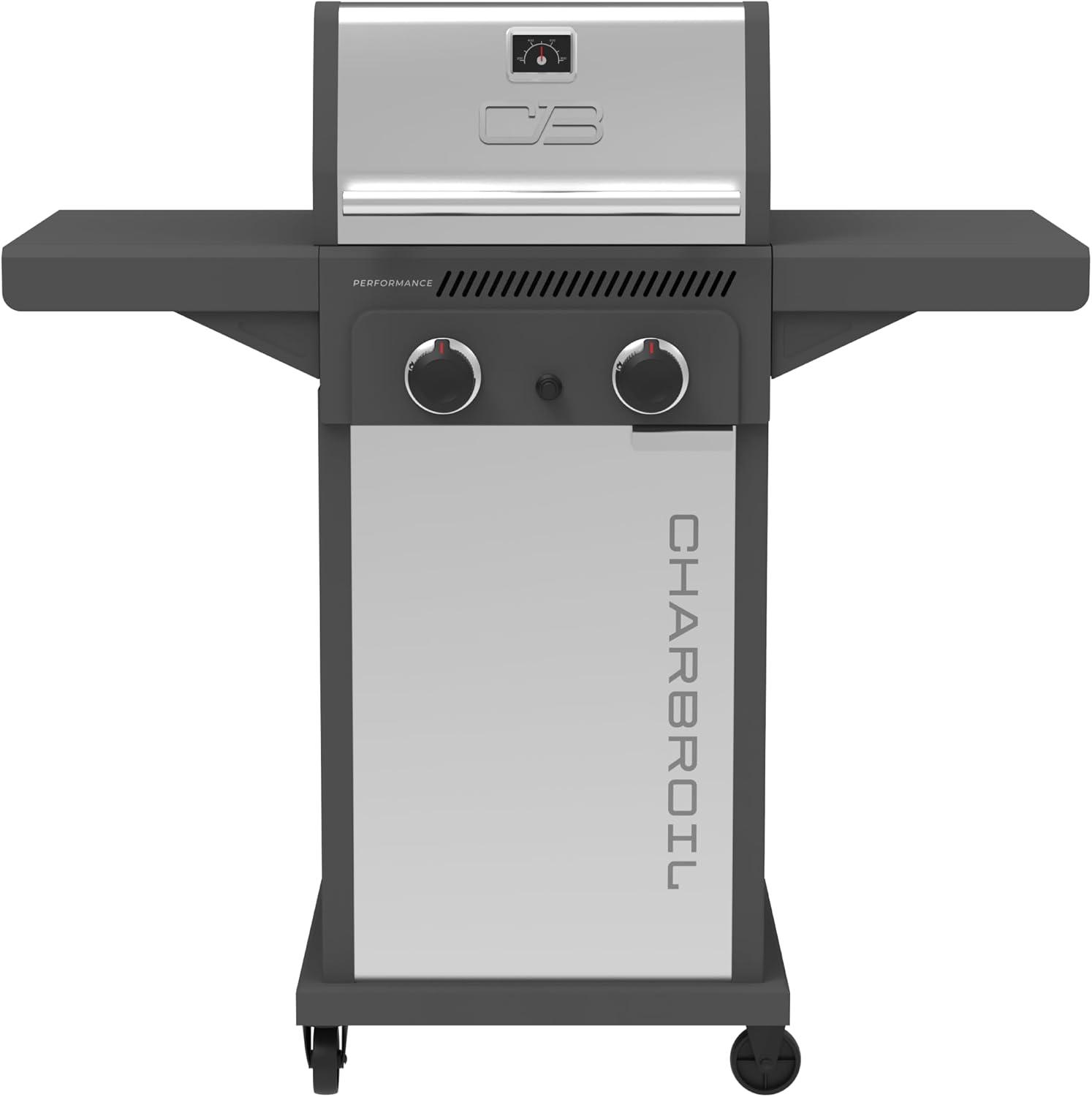 imageCharbroil Performance Series 2Burner Gas Grill Cabinet Stainless Steel 463638125Dark Grey