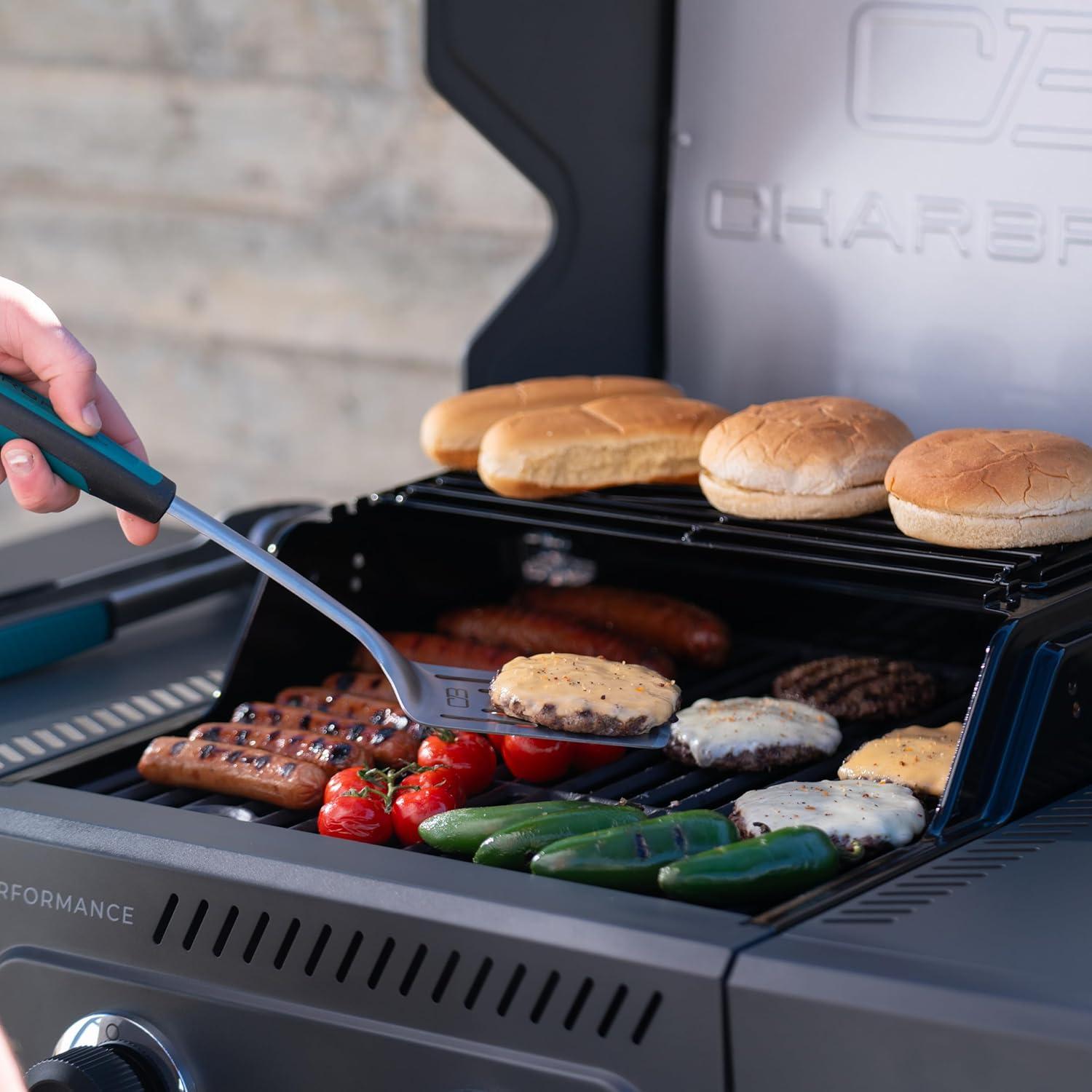 imageCharbroil Performance Series 2Burner Gas Grill Cabinet Stainless Steel 463638125Dark Grey