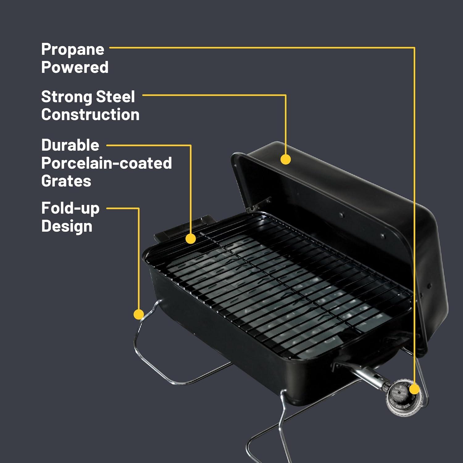imageCharbroil Portable Convective 1Burner Propane Gas Grill 465133010Gas Grill