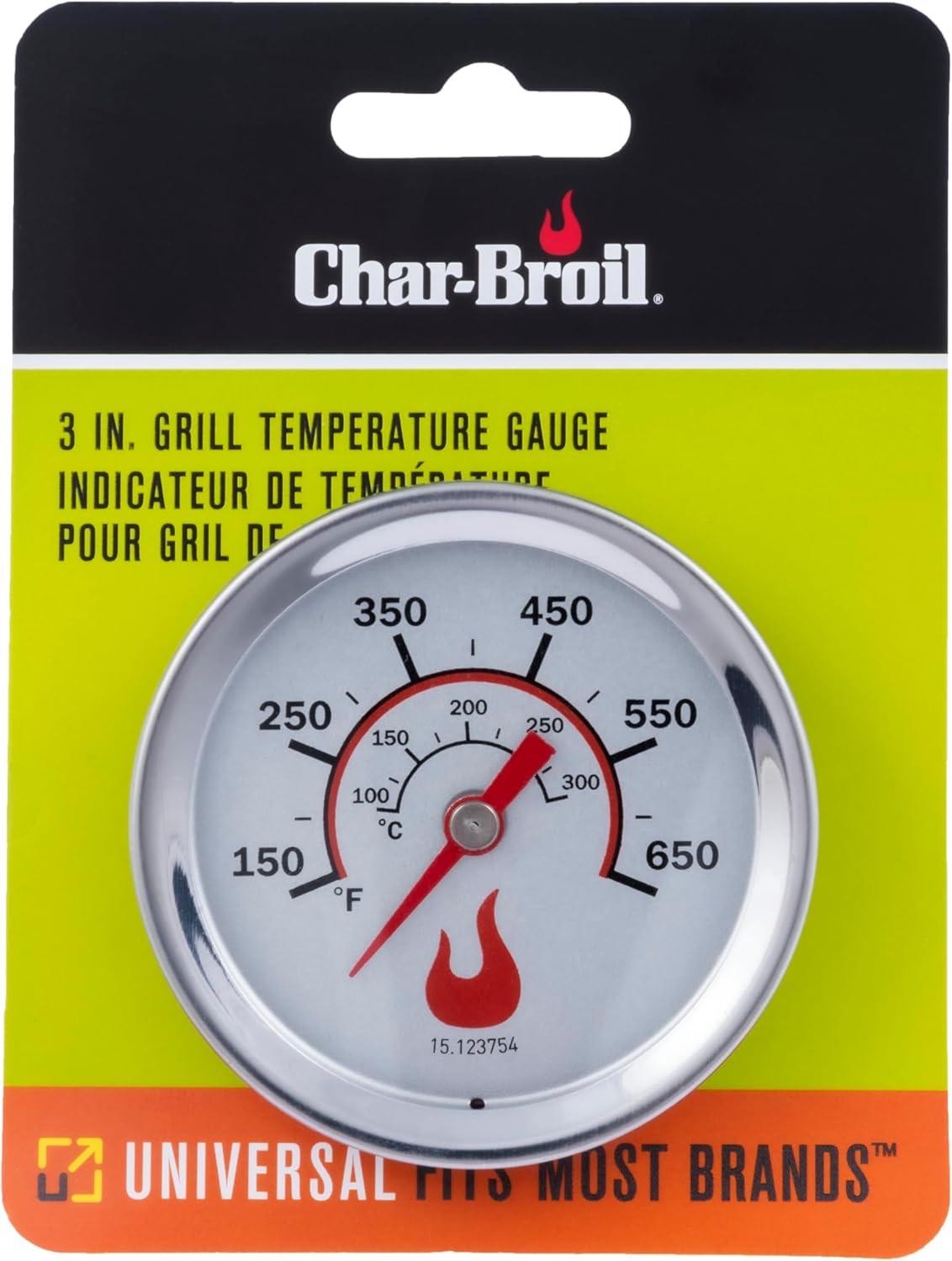 imageCharbroil Replacement Universal 3 Gas Grill Temperature Gauge 8966083