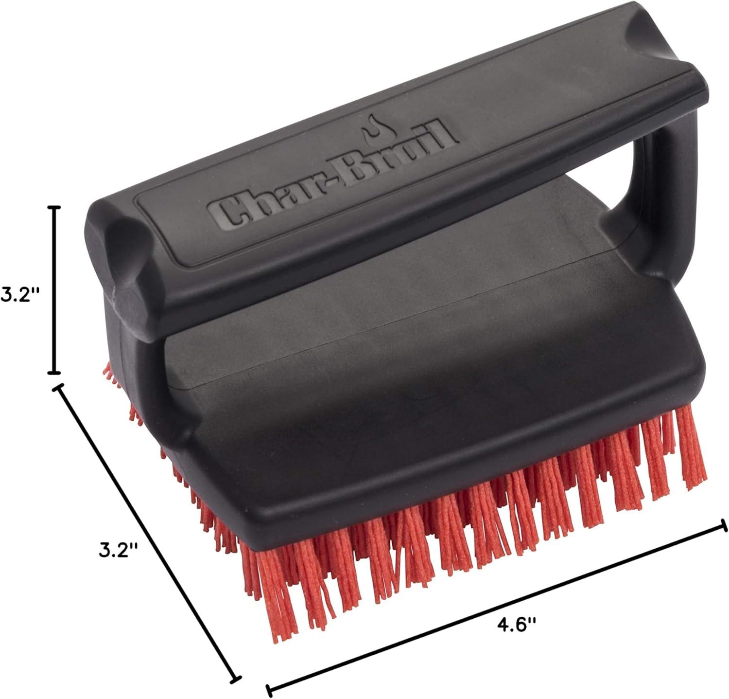 imageCharbroil Safer Handheld Grill Brush CB1250092R6Black and Red